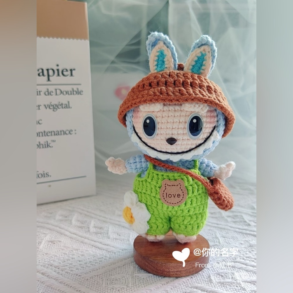 Crochet Labubu Doll-Unique Stuffed Toy-Cute Delicate Crochet Doll-Gift for Kids - Picture 9 of 10